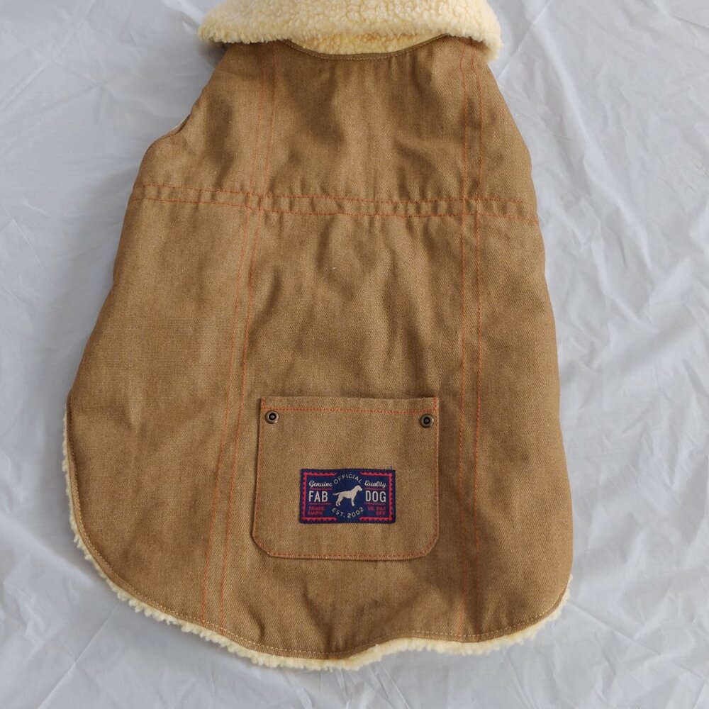 Fab Dog Faux Shearling Dog Coat